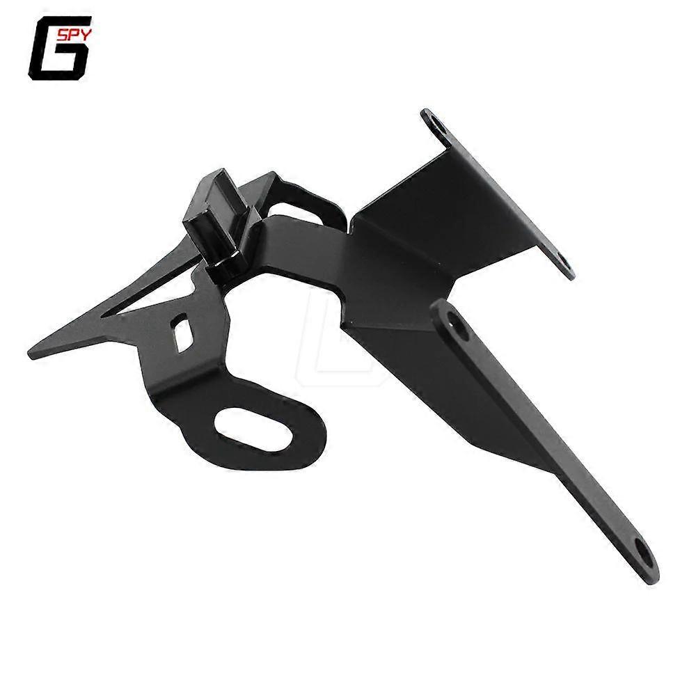 Motorcycle Customization Part Motorcycle Tail Tidy License Plate Bracket For Honda CB650R/CBR650R 2019-2020 - Black Stainless Steel With LED Light Tail Tidy Fender Eliminator For CB650R CBR650R