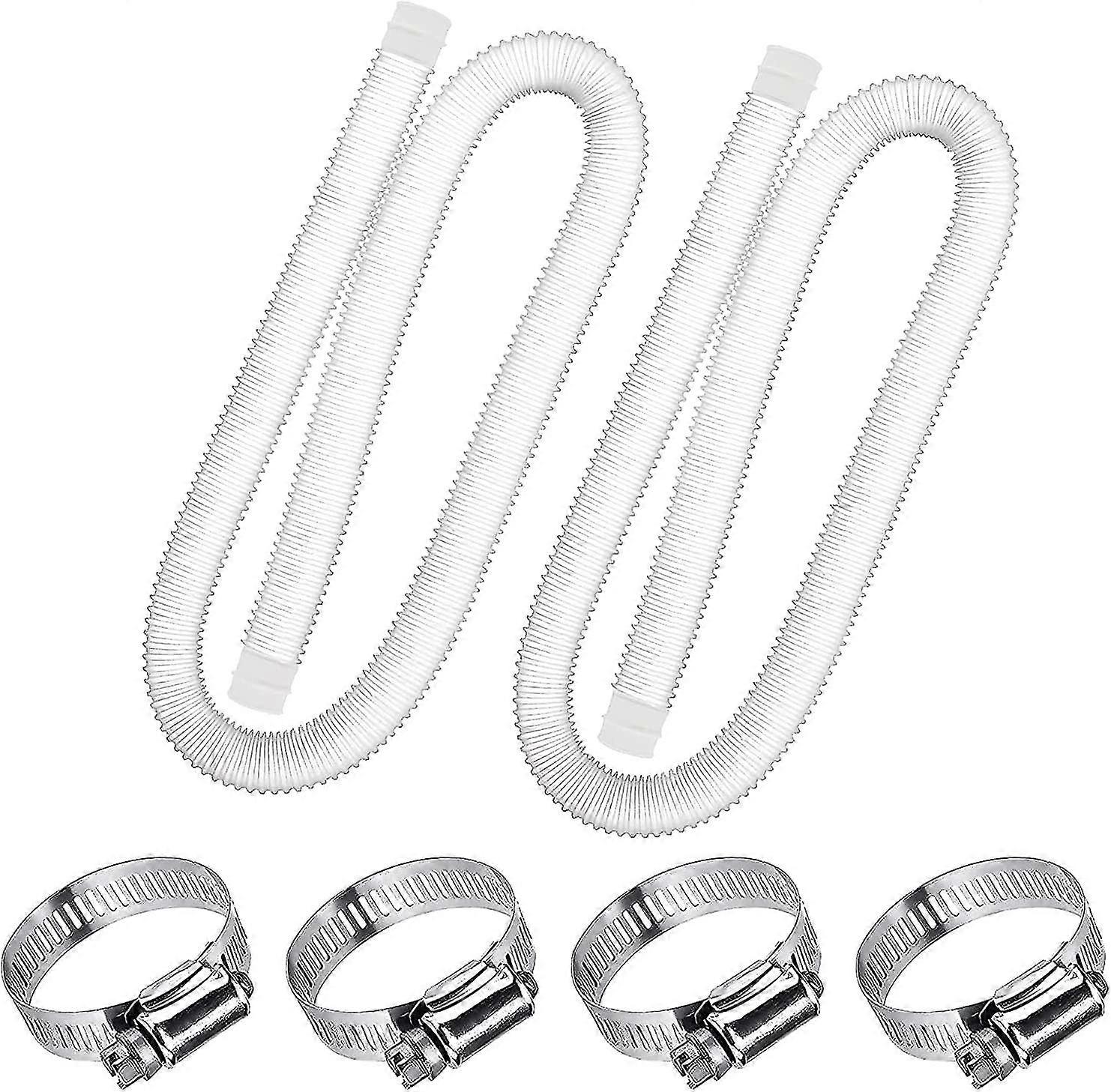 Replacement Pool Hose 1.25" Diameter, Wire Clamp 1.25" Hoses