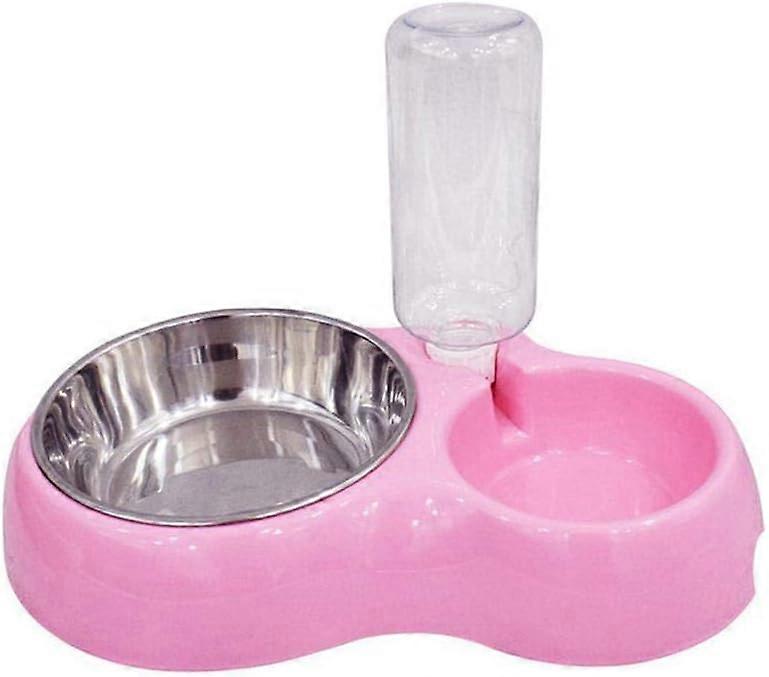 מתקן מים ורודים מתקן מזון יבש לקערות חתולים וכלבים