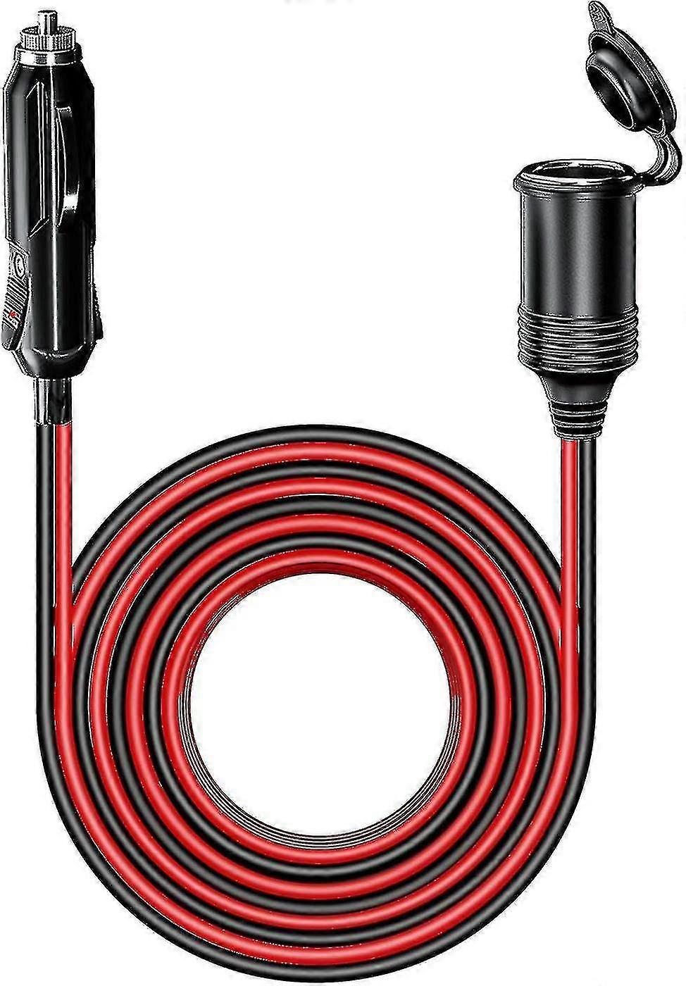 4.0m Waterproof Car Cigarette Lighter Extension Cord With 15a Fuse, 12/24v Cigarette Lighter Adapter Extension Cable