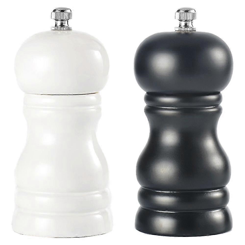 Lemn masiv Piper Grinder Manual Piper Grinder Condimente Sticla Piper Pu Paint Pepper Mill