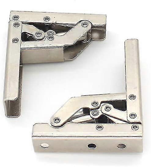 2 Packs Of 90 Degree Angle Bracket Foldable Display Bracket Foldable Door With Installation Screws, Shelf Hinge Hidden Bracket, Table Rack Furniture A