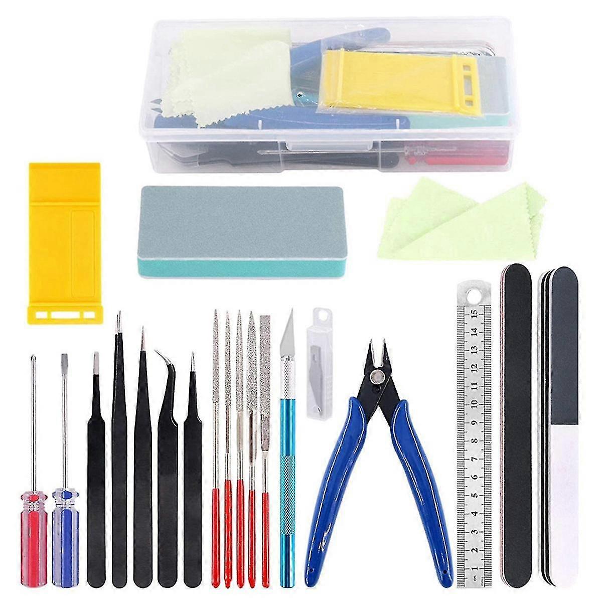 21-piece Model Basic Tool Kit Model Tool Kit Is Suitable For Automobile Model Making And Diy Making