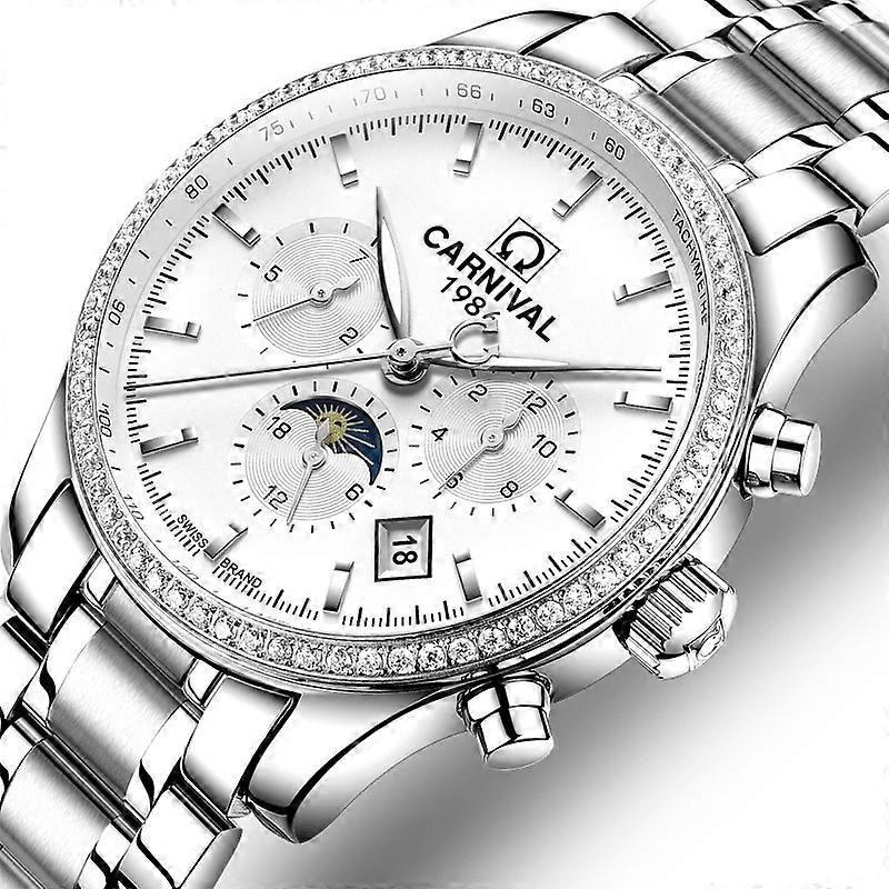 Automatic mechanical men's multi-kinetic energy sports watch