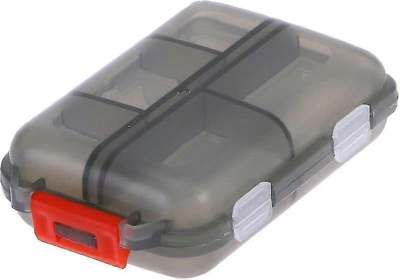2-Pack Portable Oval Pill Box with Removable Compartments