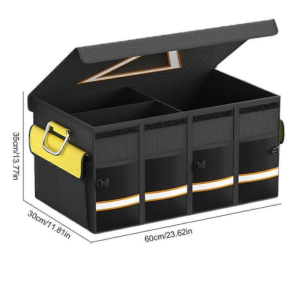 Trunk Organizer For Car Super Large Trunk Storage With Waterproof Bag Collapsible Trunk Boxes Car Accessories Trunk Organizer