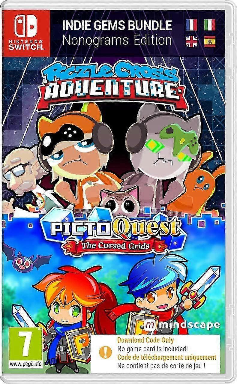 Piczle Cross Adventure & PictoQuest The Cursed Grids (Double Pack) (Code in a Box) Switch Game