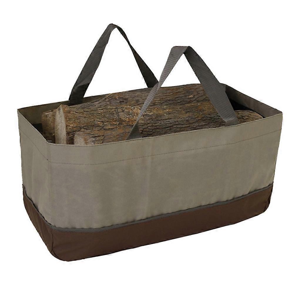 Firewood Log Carrier Firewood Bag Wax Canvas Log Carrier Tote High Capacity Durable Fire Wood Holde