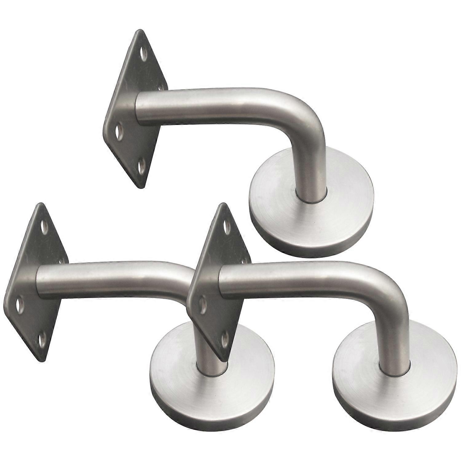 3PCS Elegant Replacement Handrail Bannister Stair Rail Supports Brackets for Hotel Gym Villa Restau