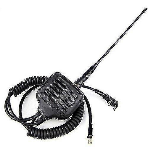 Radio Speaker Microphone With Connector Antenna
