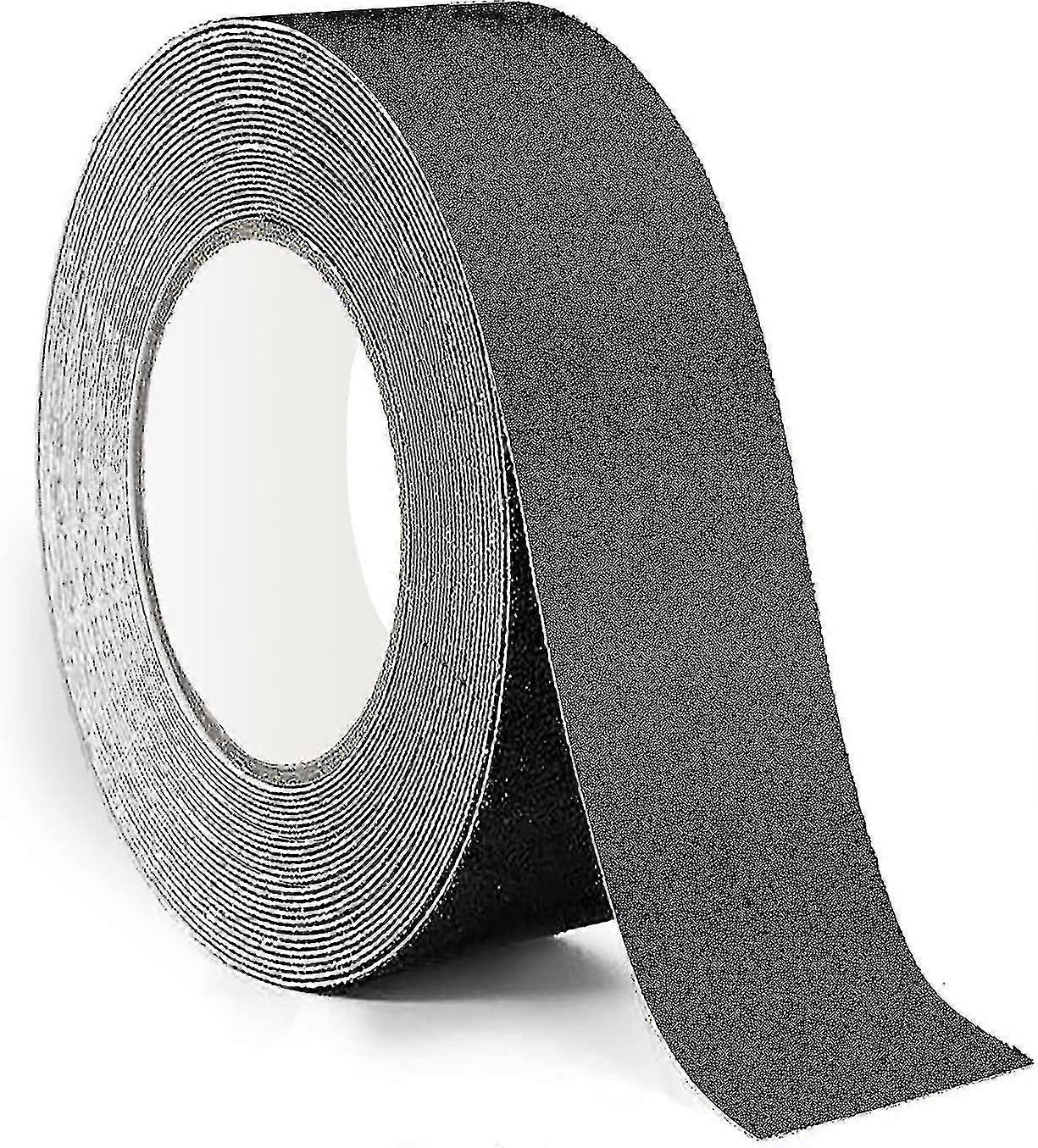 Sl Non-slip Tape, Non-slip Tape, Used For Stairs, Pedals, Floors, Solid Non-slip Tape, Stickers, Black (2.5cm X 20, Black) Shisanq