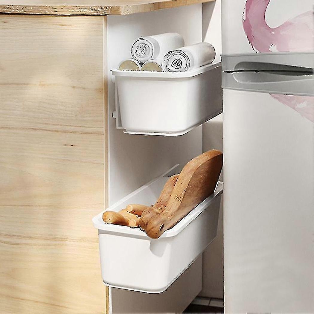 Hanging Storage Basket Kitchen Drawer Rack Push-pull Basket 2 Pcs