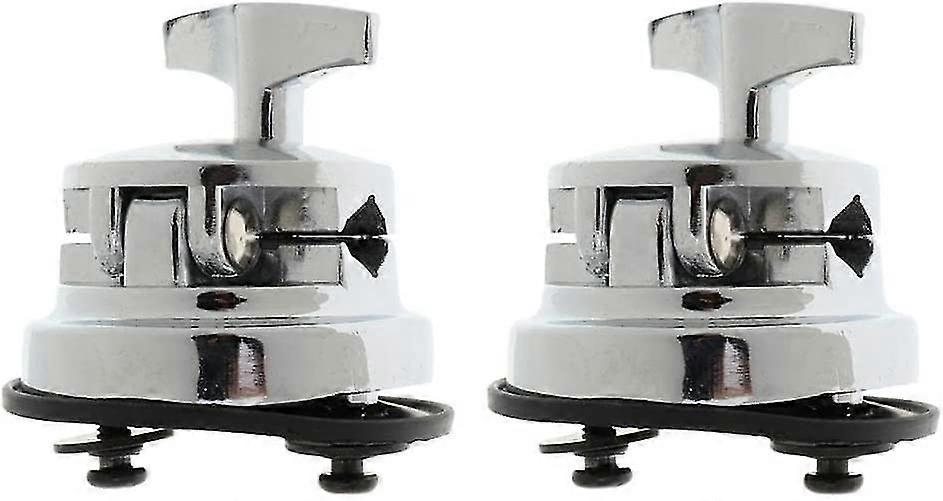 6 Pieces Drum Holder Base Plate Drum Rack Clamp Drum Tom Mount Bracket, 2 Pieces Type A