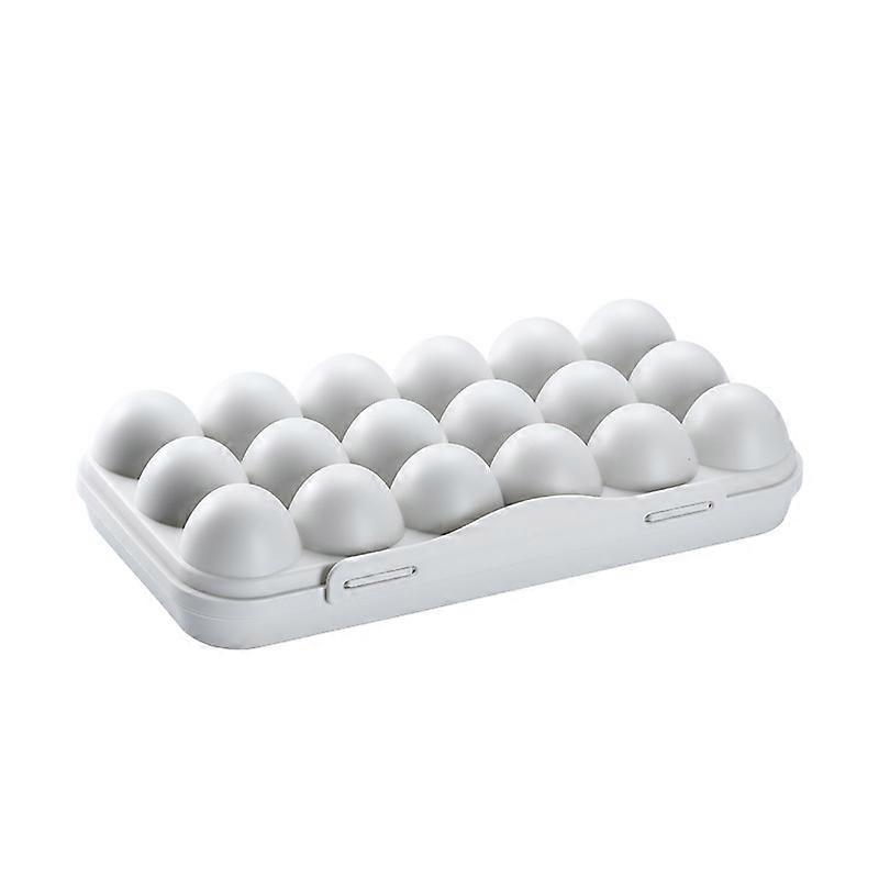 Egg Box, Egg Box Storage Plastic Fridge Basket, Stackable Dispenser Kitchen Refrigerator Egg Holder