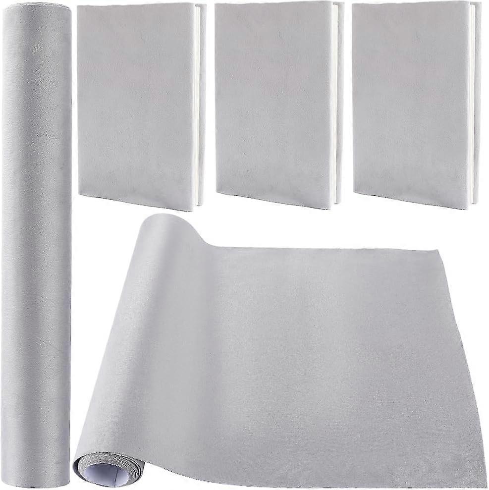 78.7 x 16.5 Book Cloth for Book Binding Grey Velvet Fabric Surface Paper Backed Bookcover A3-A8 Notebook Wraps Book Covering Protector Bookbinding Sup