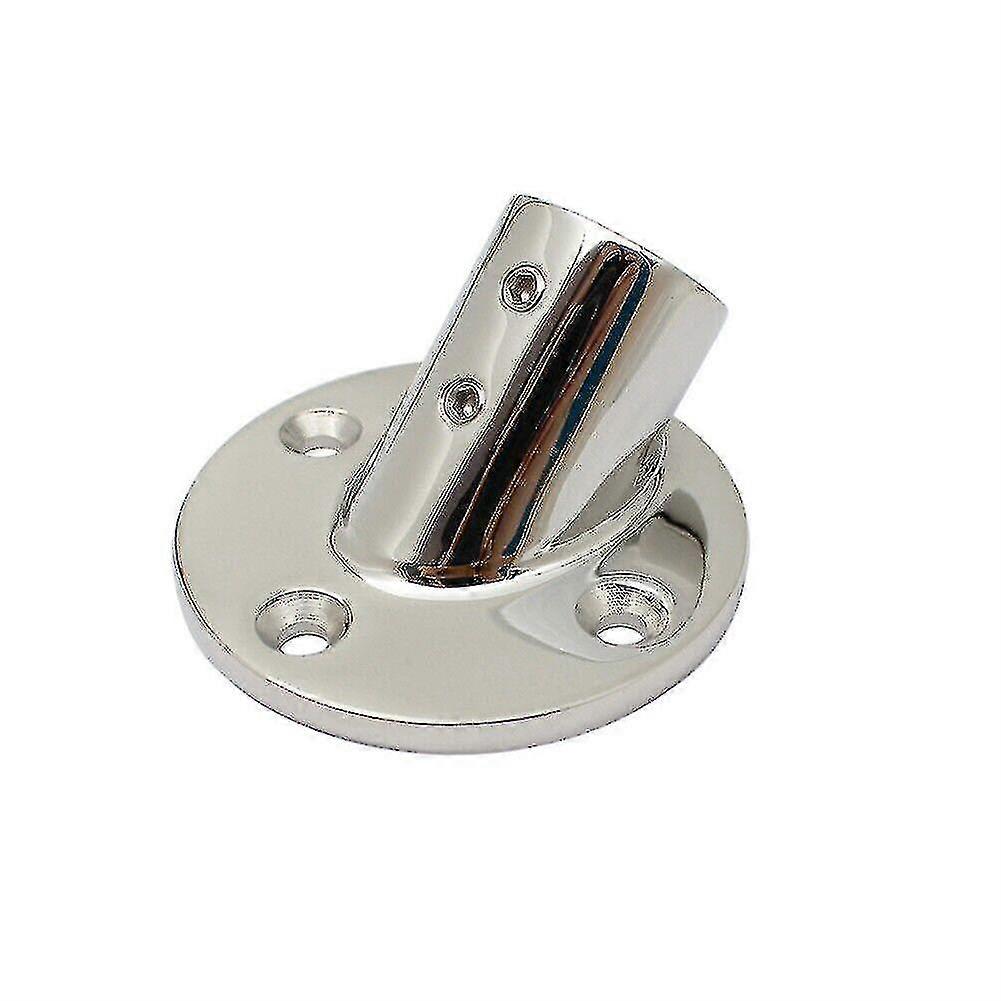 316 Stainless Steel 60 Degree Boat Deck Handrail Rail Fitting 22mm Base Tube(silver)(1pcs)