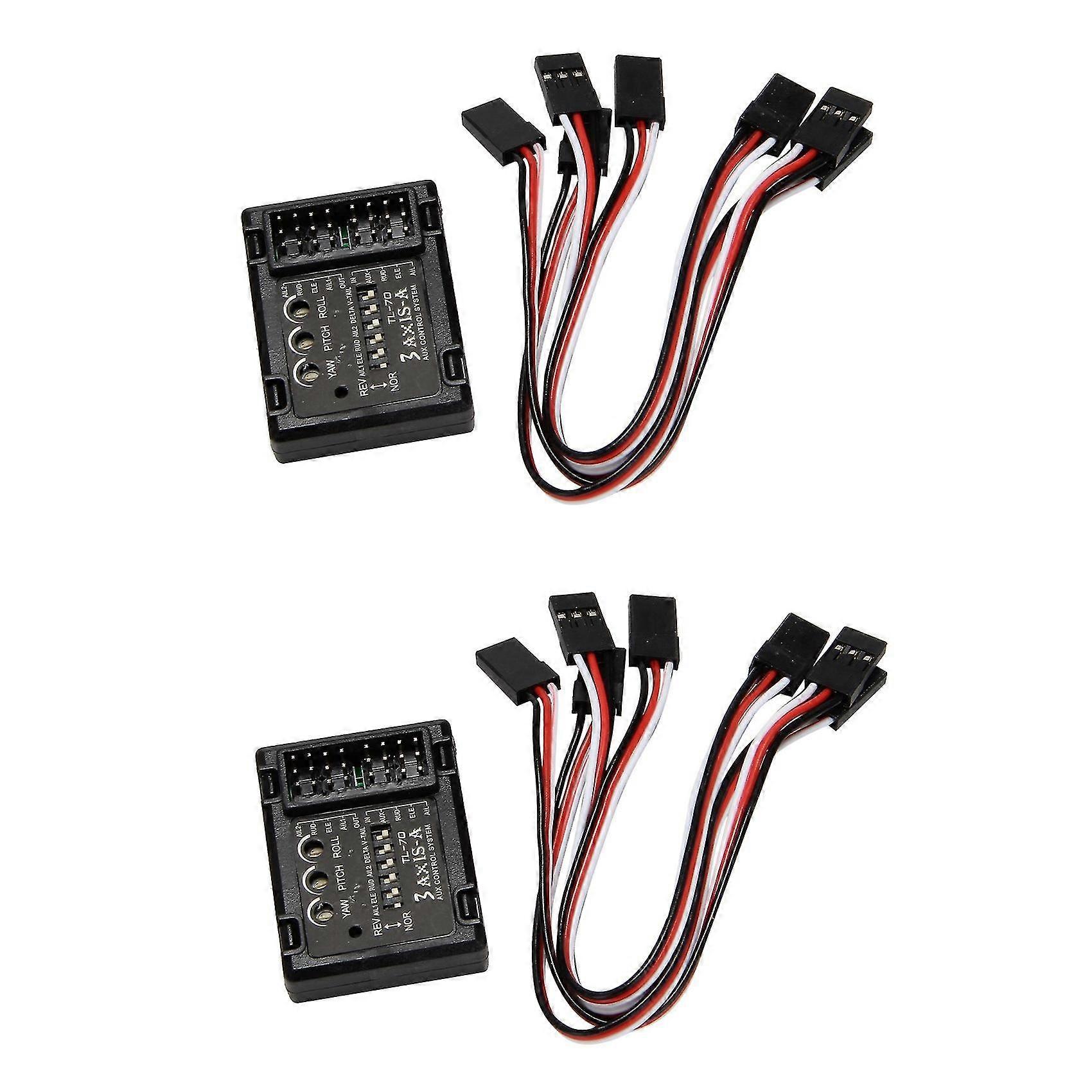 2x 3 Axis Flight Controller Stabilizer System Gyro Fixed Flying Wing Fpv Airplane Aircraft Gliders