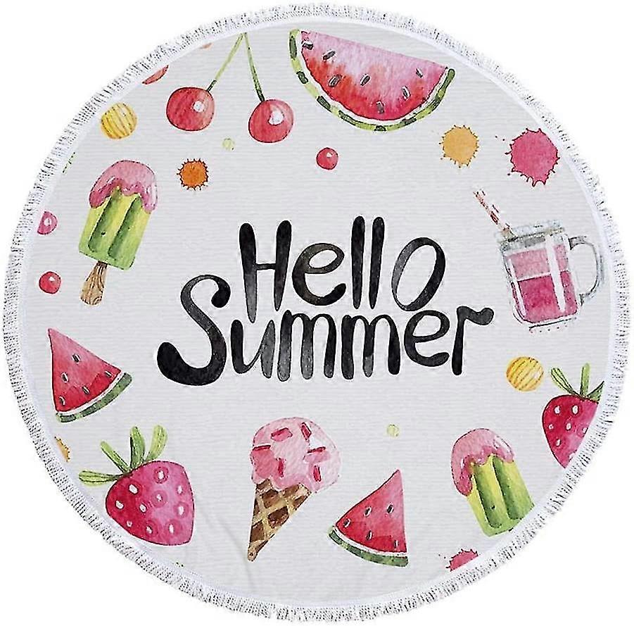 Beach Towel 150*150cm Large Size Fringed Poly