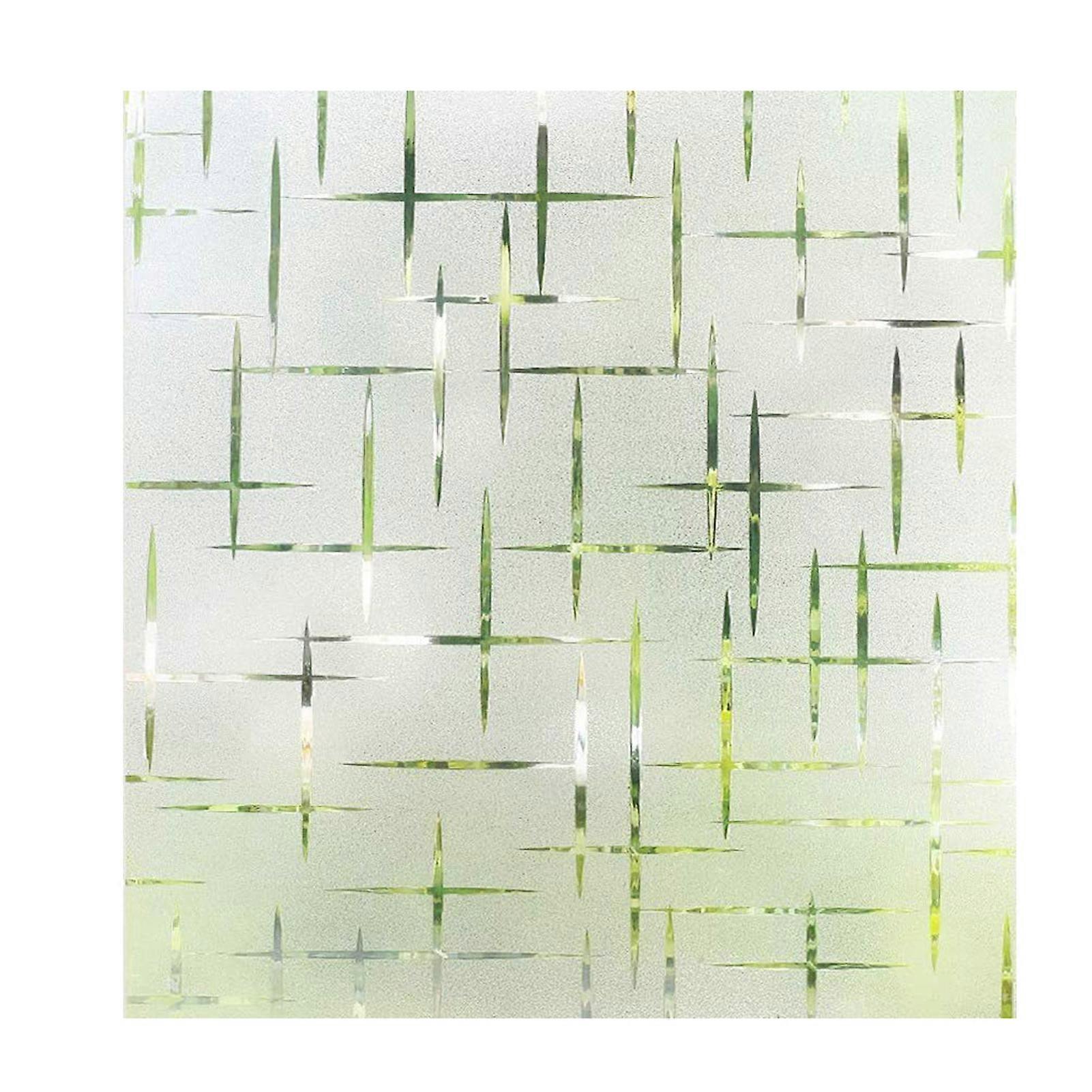 Frosted Window Privacy Film Glass Sticker No Glue Residue-Free UV Protection Window Covering Static Clings Sticker