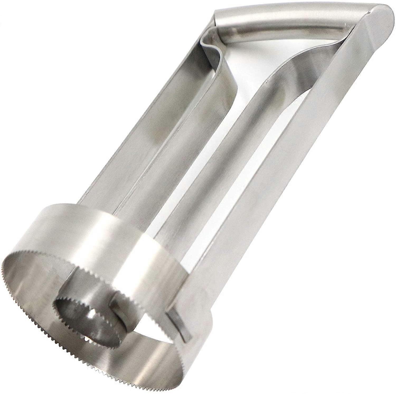 stainless - Quickly cut pineapple and remove core, thicker blade, with ergonomic handle
