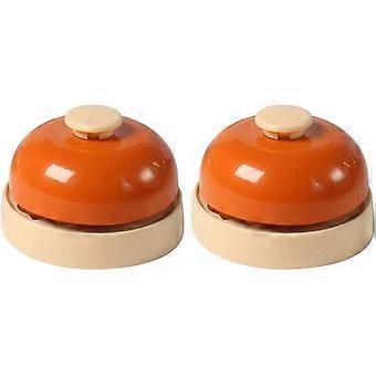 2 stücke Orange Interaktive Basis Kommunikation Katze Für Rufen Glocke, Glocke, Anti-rutsch Tür Lebensmittel Glocke: Pet Laut Gummi Hund Und Tür Glocke Sagen Gerät Glocke, N