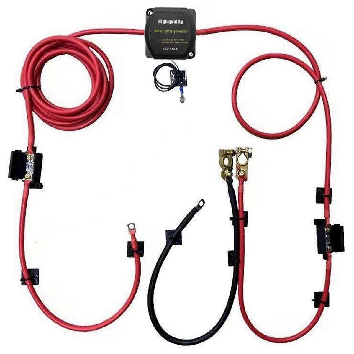 Súprava relé rozdelenej nabíjačky 6mtr 12V automatická súprava izolátora s dvoma batériami 140AMP Voltage Sense Relay VSR