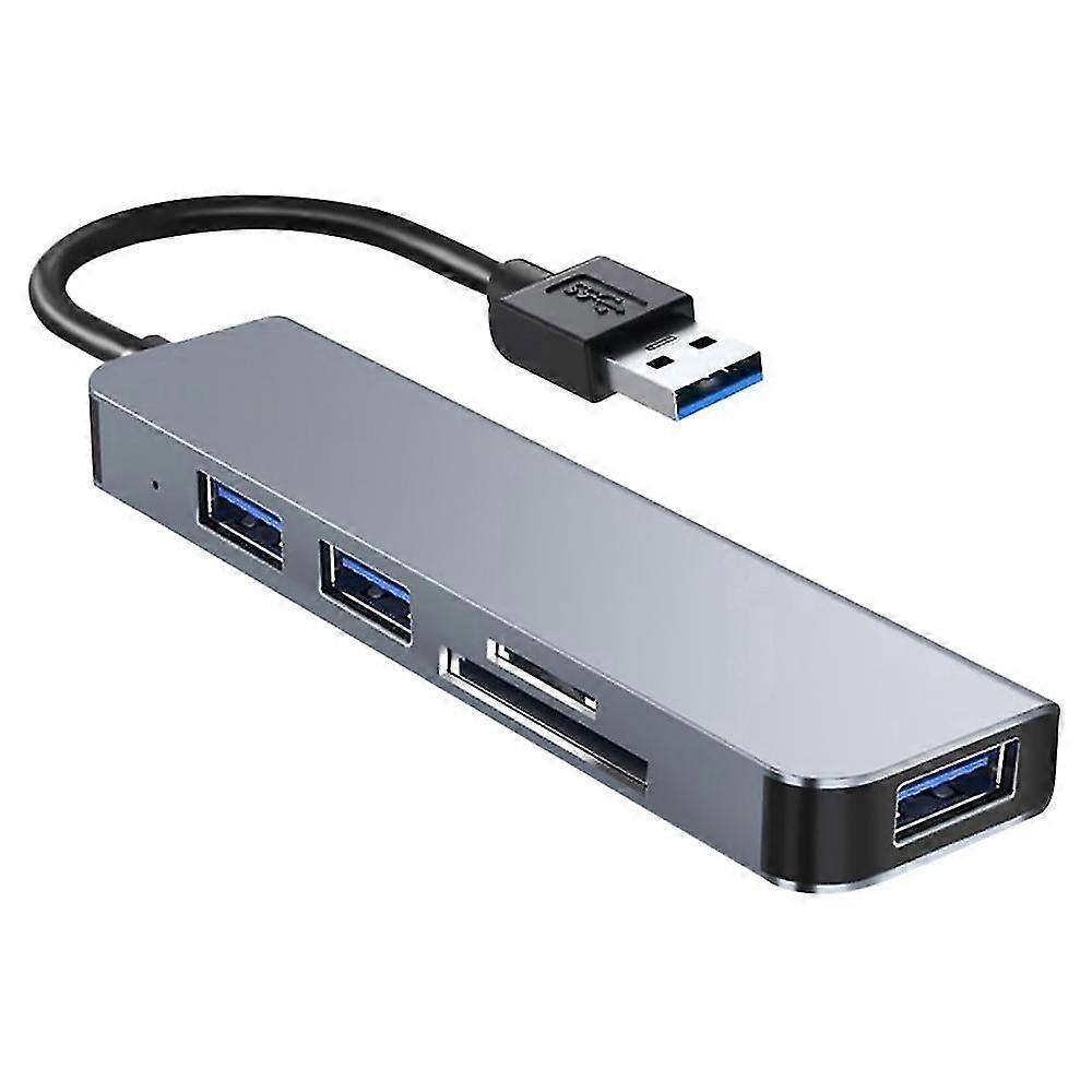 5 em 1 USB Tipo C Hub Adapter com USB3.0 para SD + TF + USB3.0 + 2.0X2 compatível Multiport Card Reader Mu