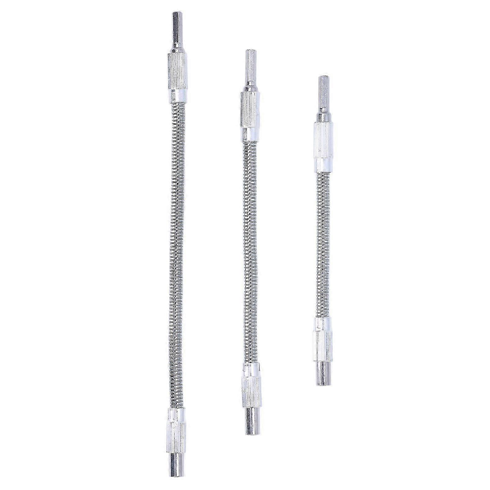3Pcs Flexible Shaft Extension Universal Drill Bit Extrender Holder 1/4in Set Kit