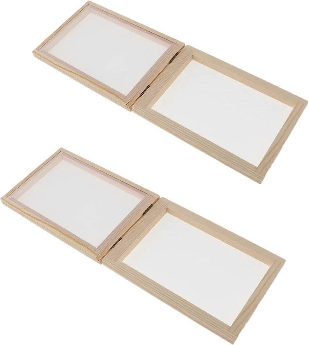 Sanmum Paper Making Frame & Deckle Traditional Wooden Papermaking for Handmade DIY Paper Crafts (18 x 125 x 25 cm)