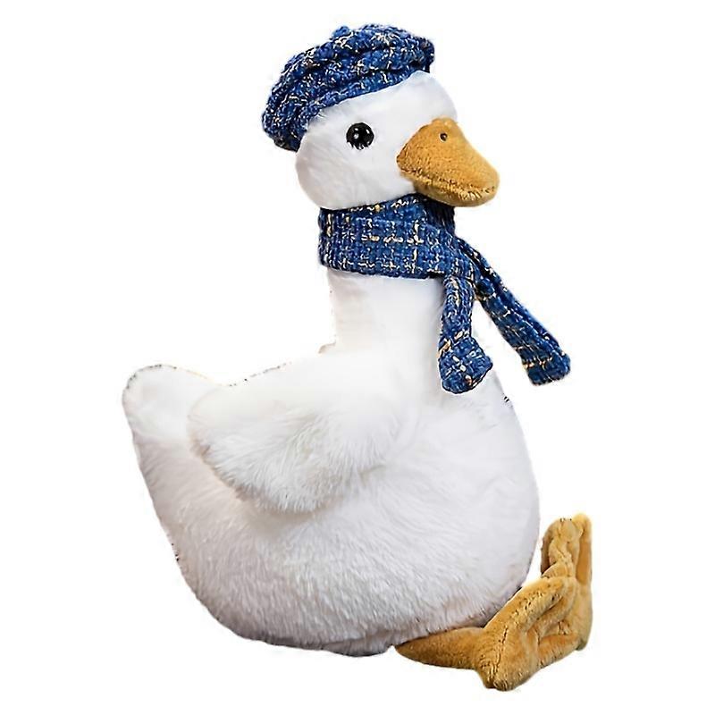Cute and cute scarf duck doll plush toy little duck doll children