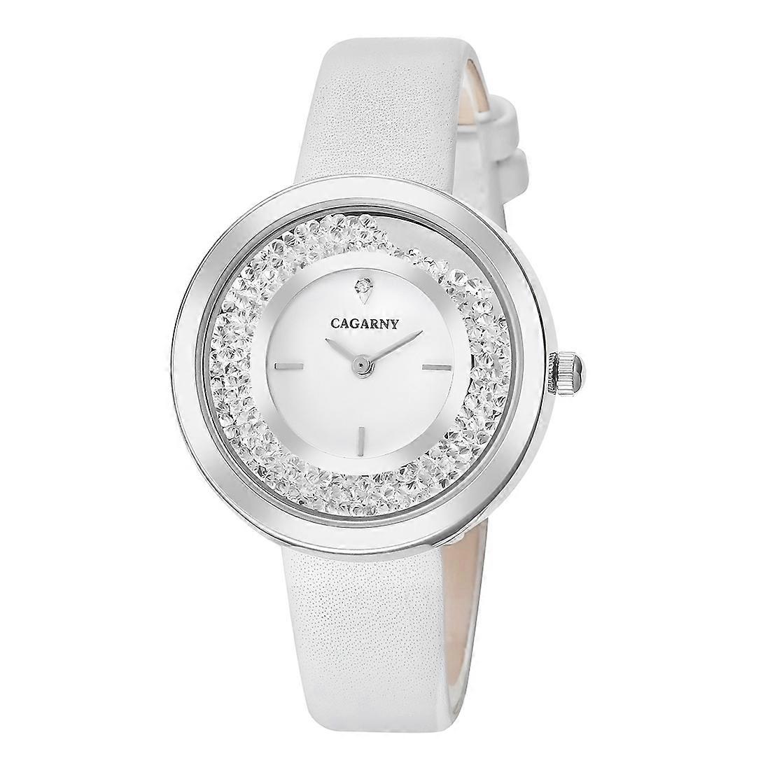 CAGARNY Life Waterproof Leather Strap Watch