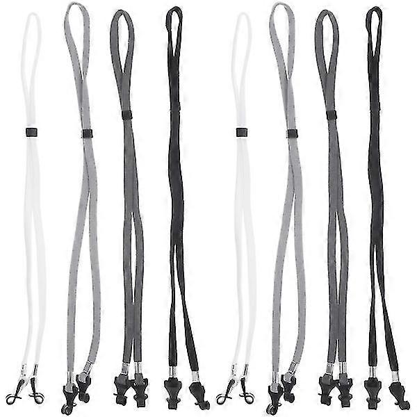 8pcs Adjustable Glasses Holders Glasses Chains Adjustable Sunglasses Retainers Eyeglass Straps