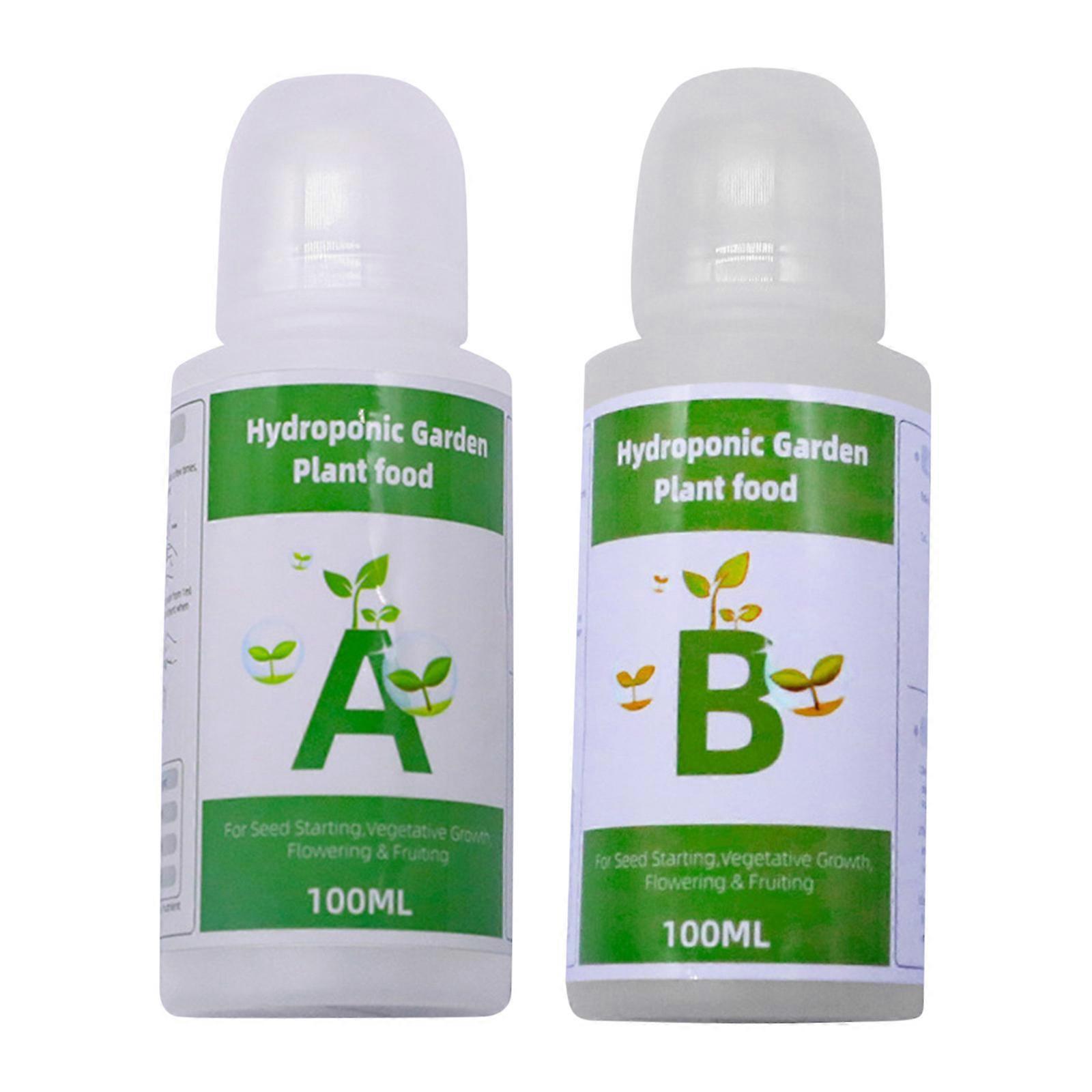 Soilless Cultivation A B Fertilizer Plant Universal Nutrient Solution Hydroponic Plant Fertilizer Compatible With Hydroponic Planter200ML