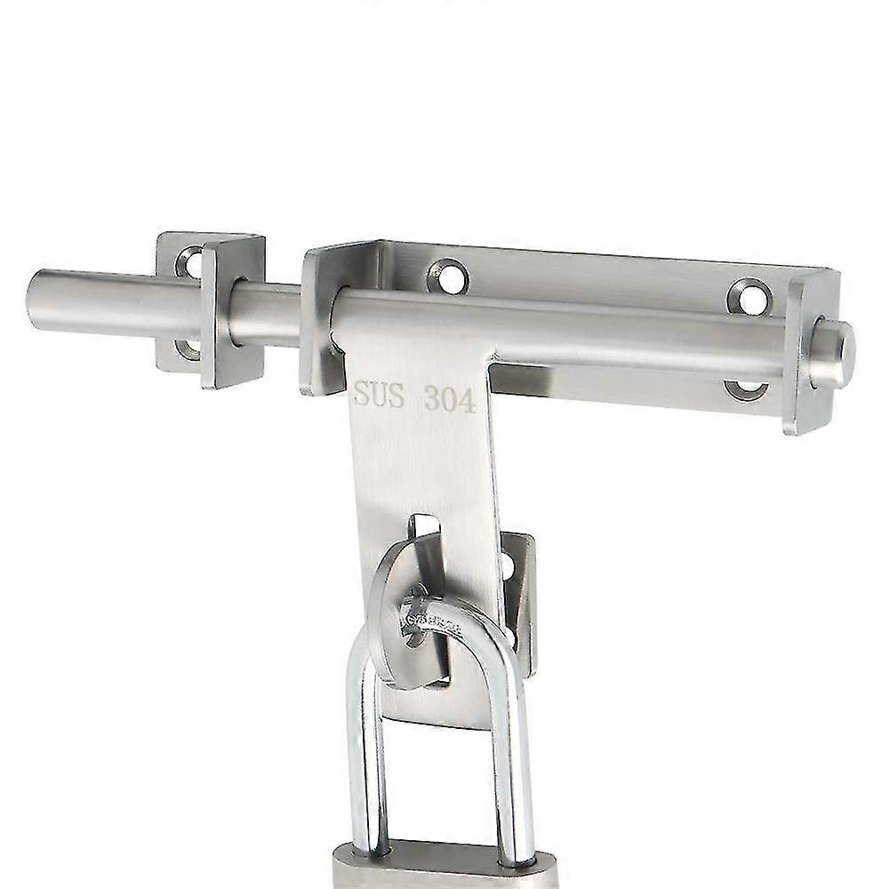 Solid Door Lock Slide Bolt Latch Gate Latches, SUS 304 Stainless
