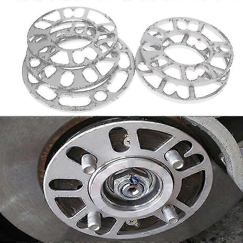 3/5/6/8/10mm seos alumiini auton pyörän välikappale sovitin Shims Levy auton lisävarusteet