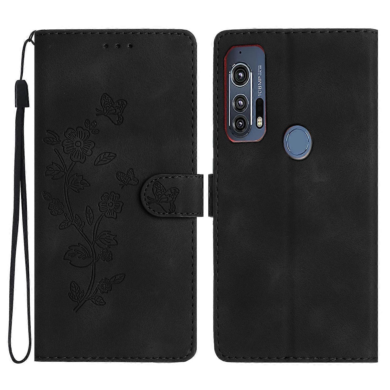 Flower Leather Case For Motorola Edge+ 2020