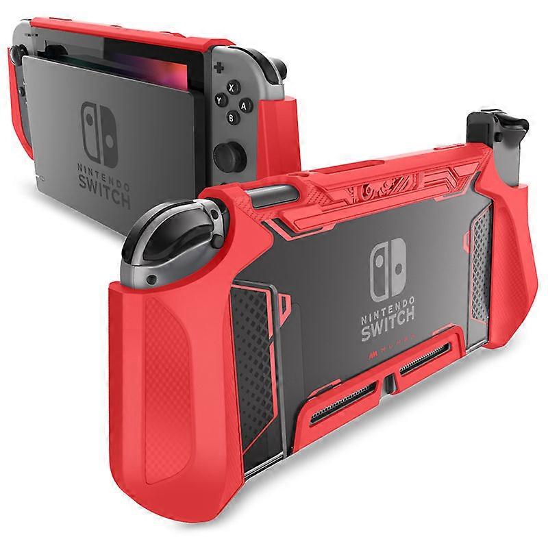 Dockable Case For Nintendo Switch Mumba Blade Series TPU Grip Cover Compatible with Nintendo Switch Console & Joy-Con Controller