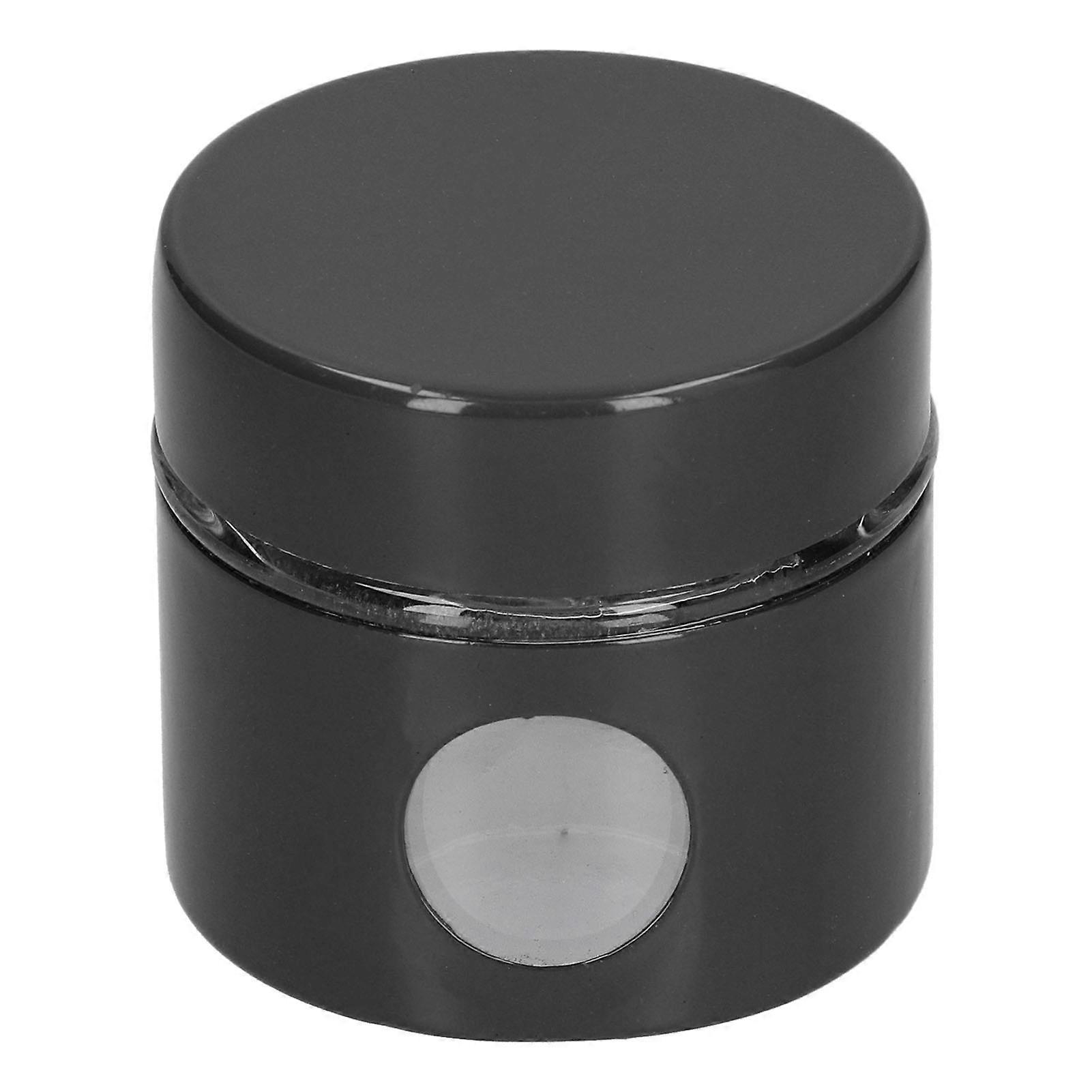 ミニティー収納缶ポータブルステンレススチールコーヒーパウダー保存缶ホームキッチン用ブラック