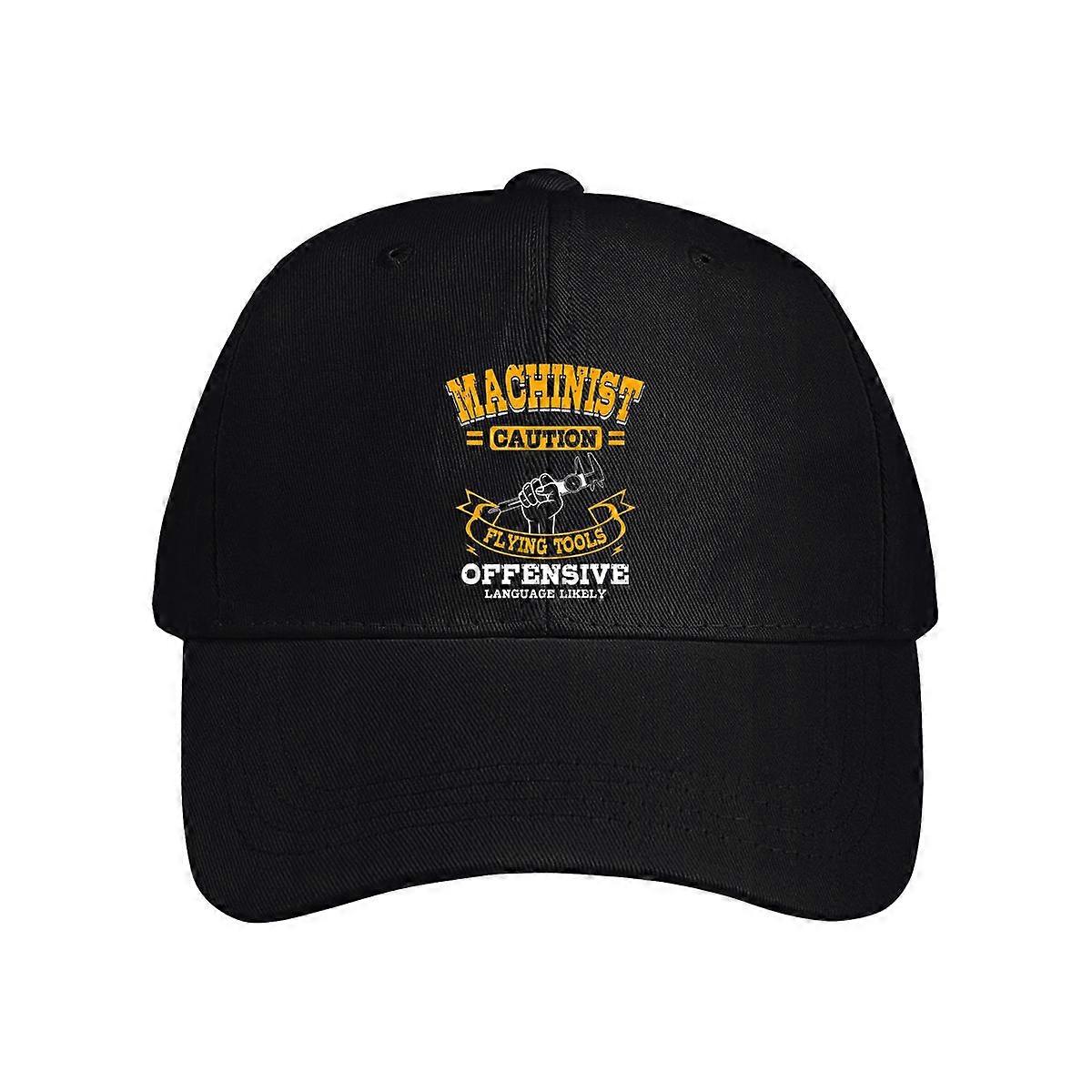Machinist Caution Flying Tools Baseball Cap