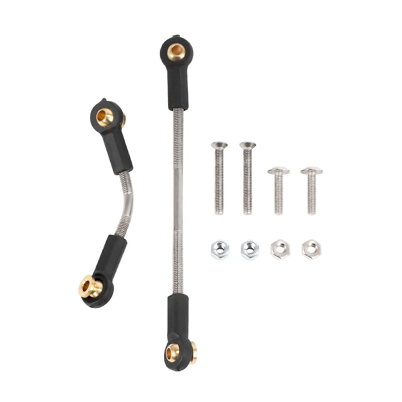 1 Set RC Car Steering Pull Rod Upgrade Part Metal RC Steering Rod Durable for B1 B14 B24 B24 C14 C24 1/16