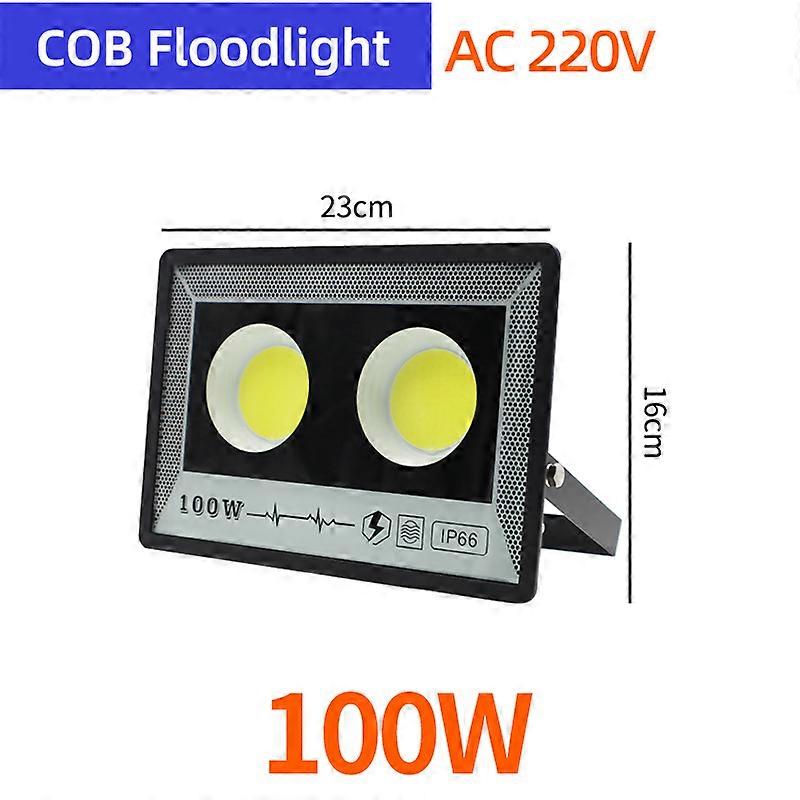 KPS LED FloodLight IP65 300W 200W 100W 50W 220V Waterproof LED Reflector Light Lamp Spotlight Waterproof Outdoor Flood Light