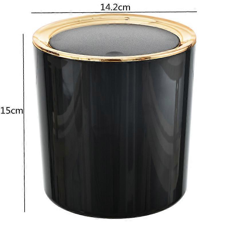 Small Round Plastic Trash Can Wastebasket Garbage Container Bin with Swing Top Lid  Garbage Bucket for Bathrooms Kitchens Trash Cans & Wastebaskets