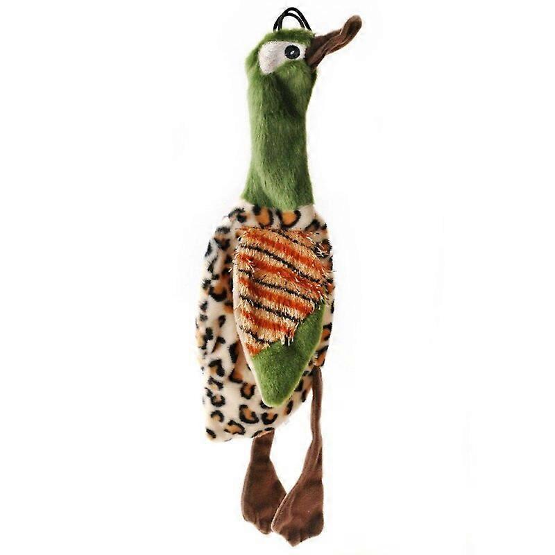 30*9cm Interesting Squeak Plush Pet Dog Toy Duck Bird Stuffing Free Puppy Interactive Cleaning Tooth Dog Chew Rope Toys Dog Supplies