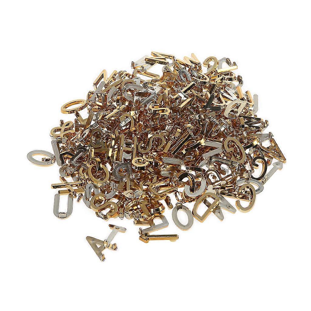 147pcs Buchstaben vorgeschnittene Zeichen Zahlen Symbole Set für veränderliche Filz Brief Board DIY Message Boards Dekoration Gold