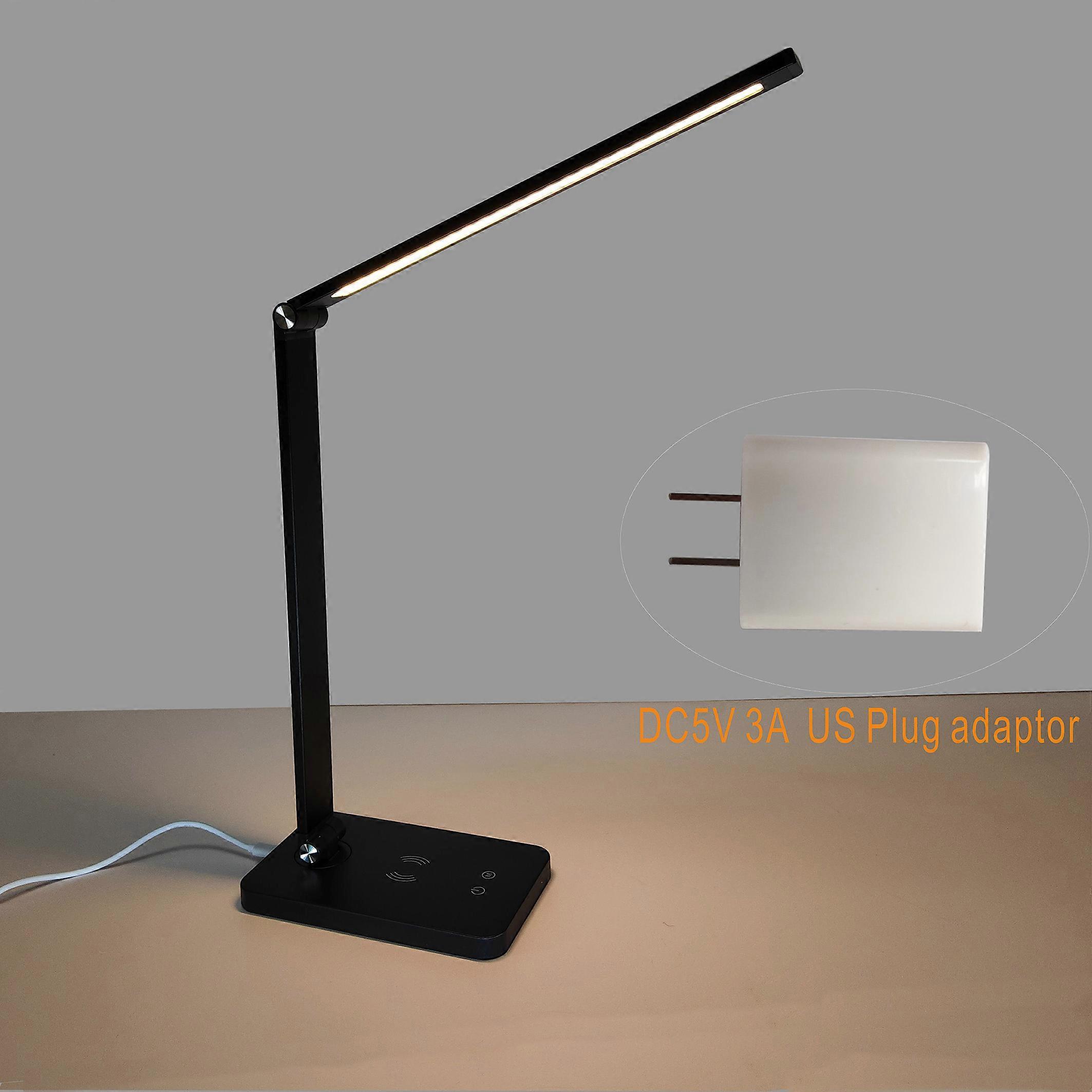 LED desk lamp with 3 adjustable brightness modes, wireless charging station, reading lamp, USB Type-C socket, LED table lamp