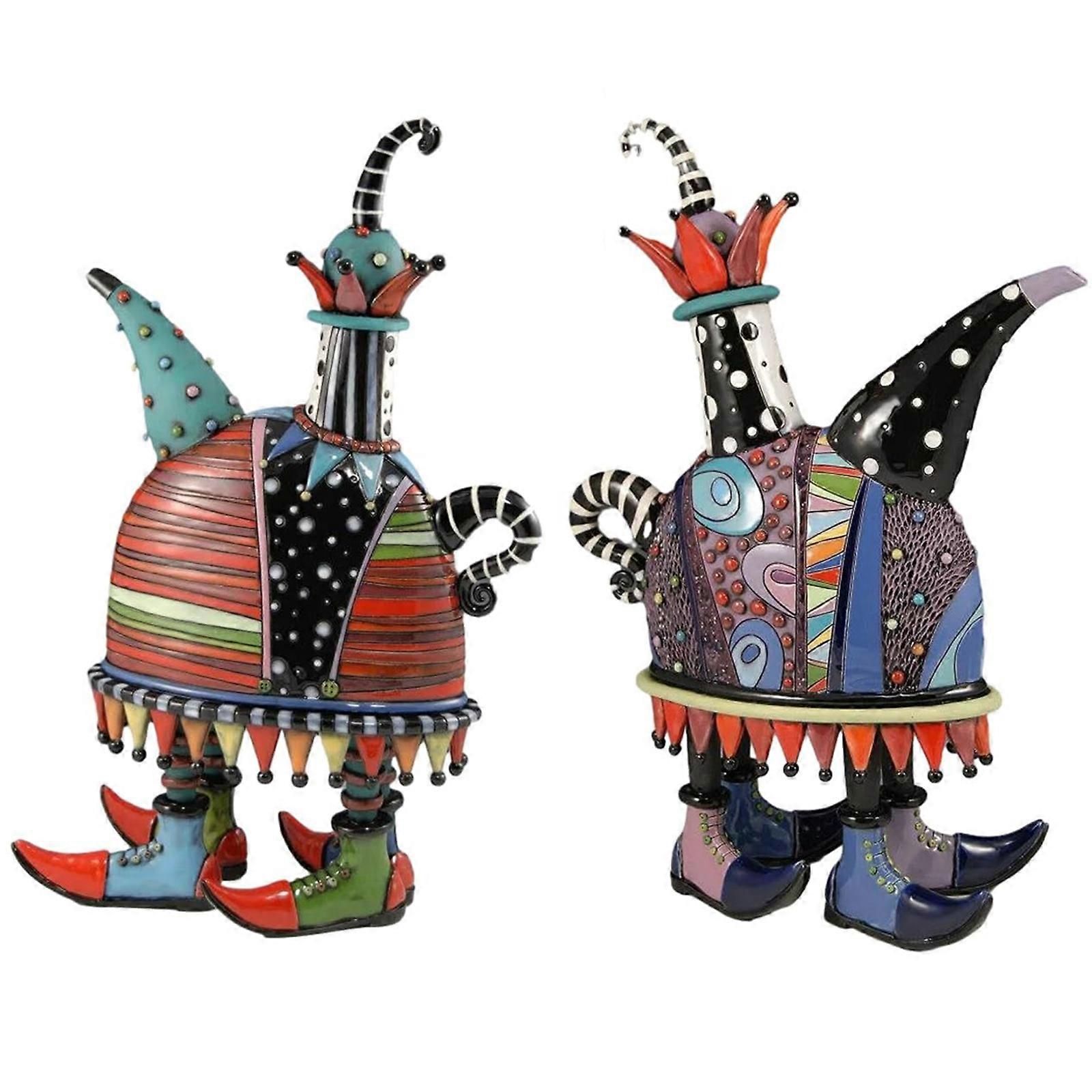 Vacker keramisk tekanna konstverk, Fancy & Novelty Tekanna, Färgglad Tekanna Gåva