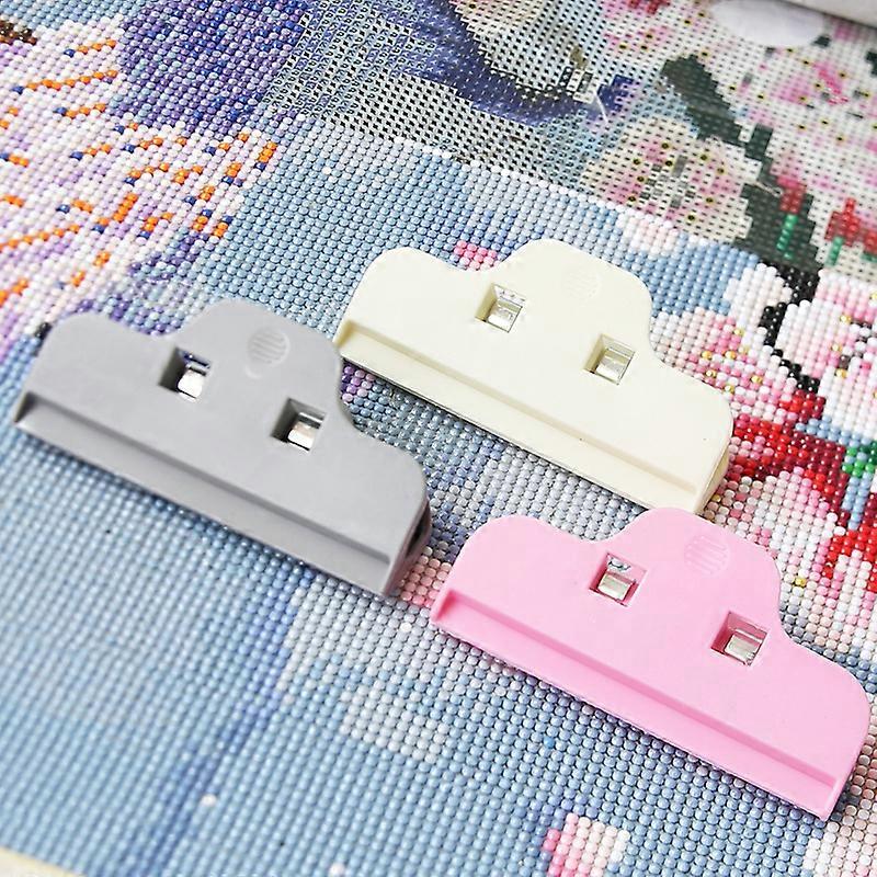 6Pcs Diamond Drawing Tools Clips Large Fixing Clips Diamond Drawing Edge Clips Portable Fixing Clips
