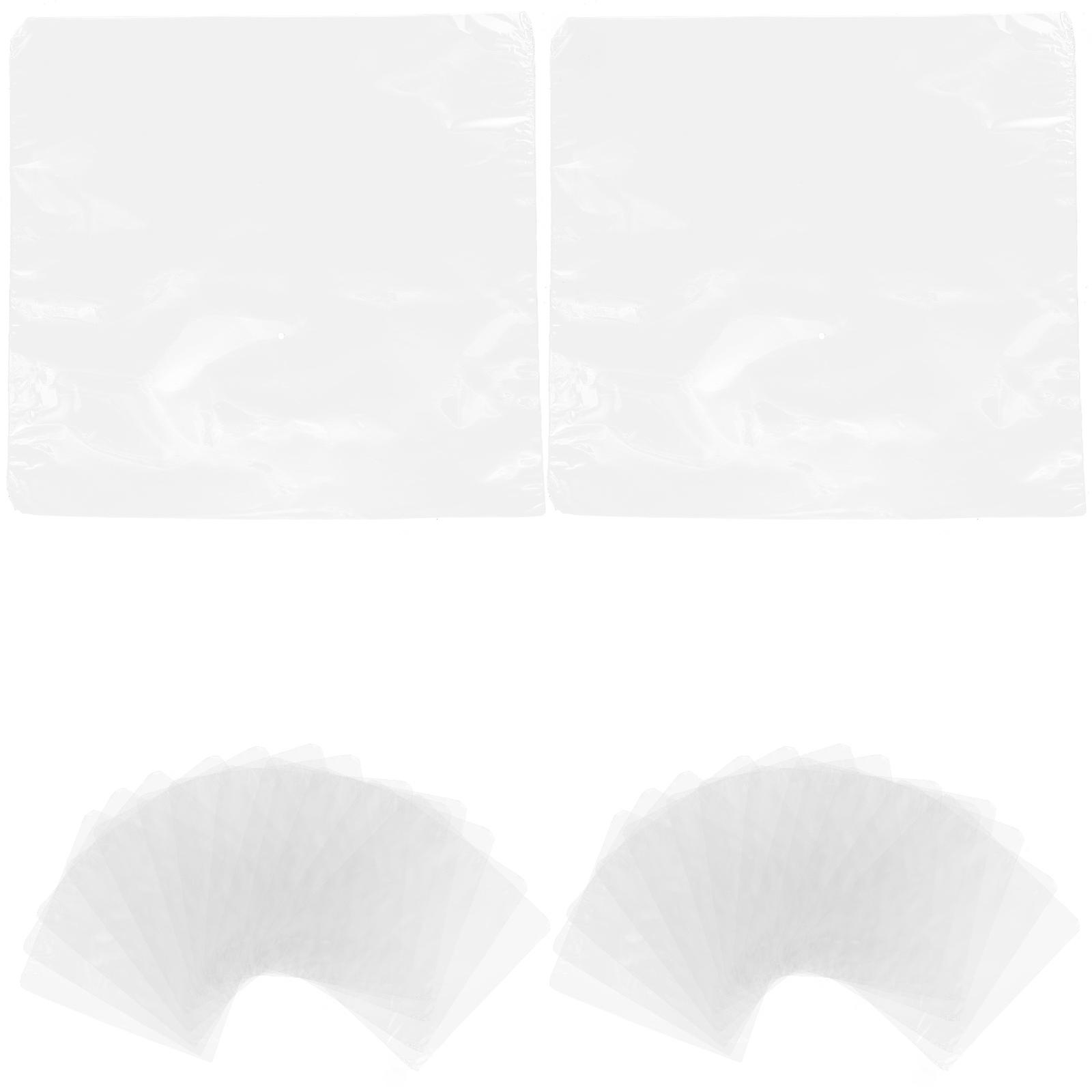 200 Pcs 6X6 inch Waterproof POF Heat Shrink Wrap Bags for Soaps Bath Bombs and DIY Crafts (Transparent)