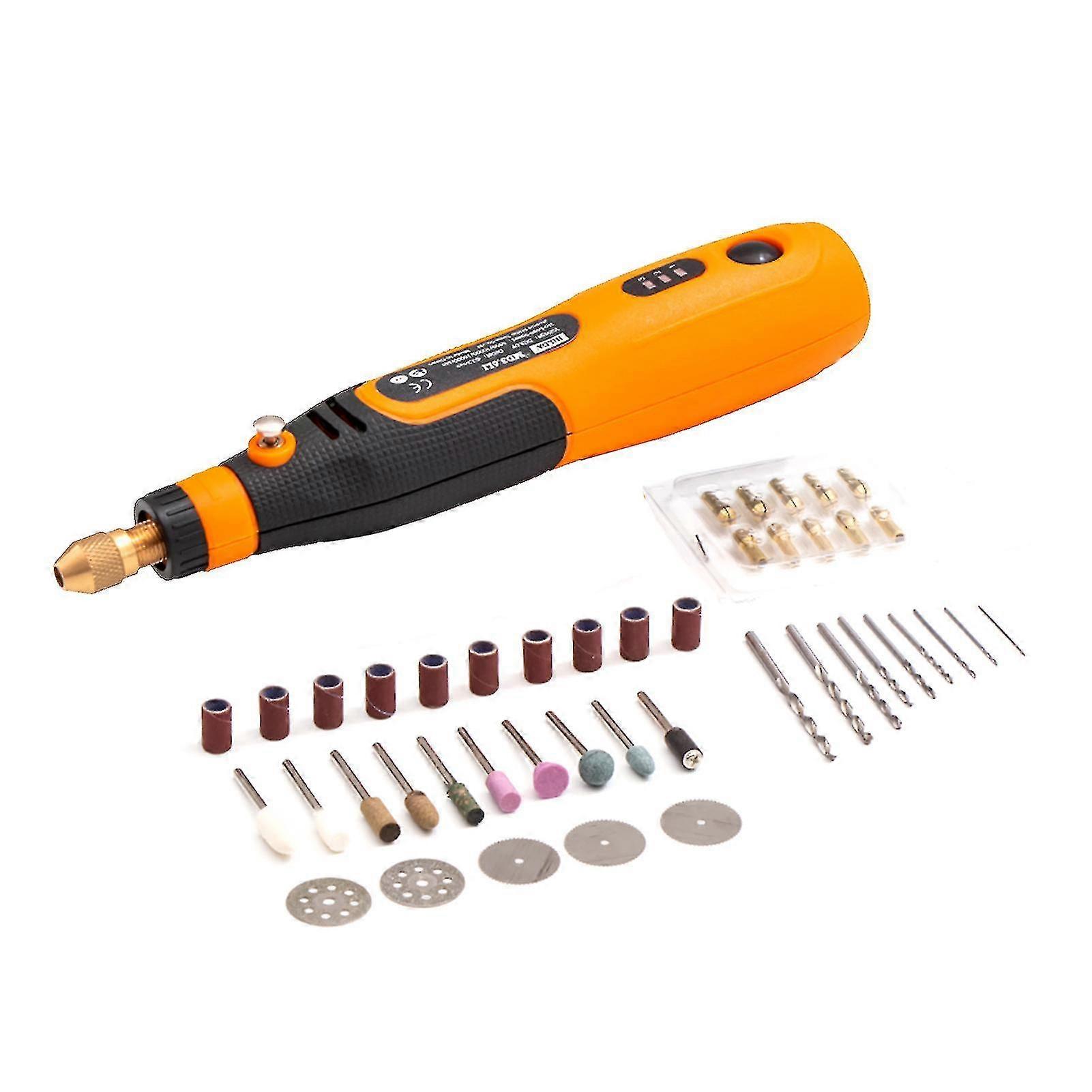 Newest Upgraded 46pcs 3.6v Electric Grinder Set Usb Rechargeable Grinding Pen Mini Portable Electric Drill Pen 3-speed With Multiple Attachments For C
