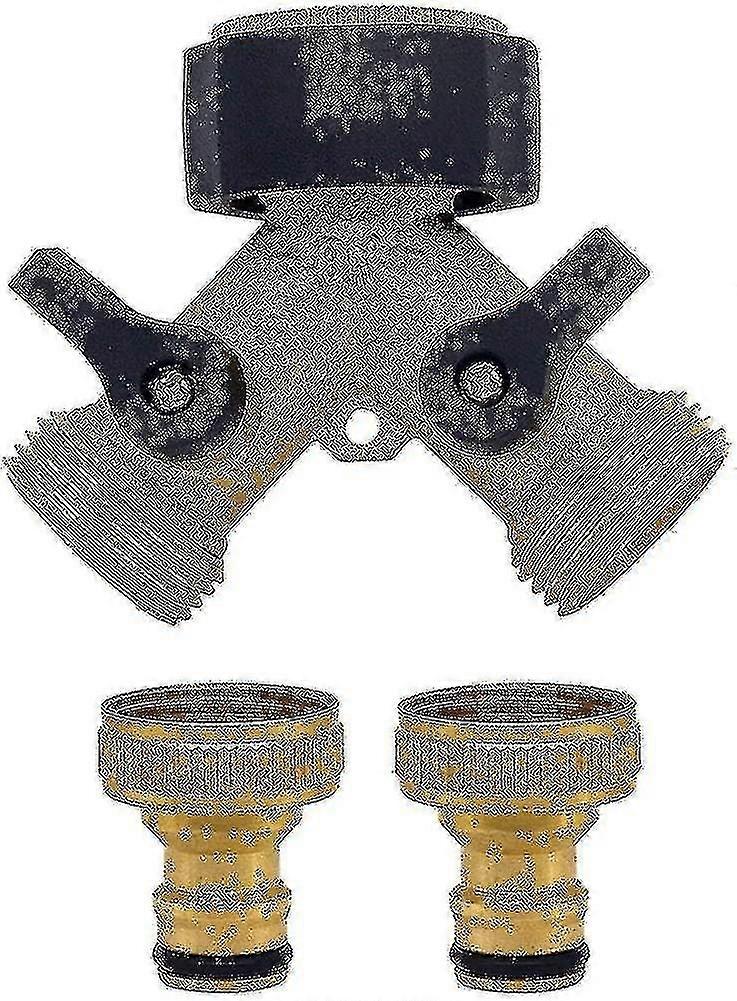 2-way Valve For Garden Hoses. Water Distributor For All Taps. More Universal.